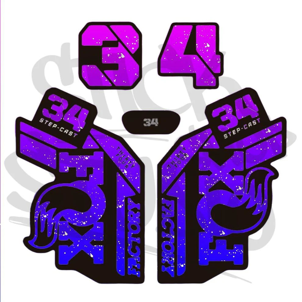 Naklejka na amortyzator Fox 34