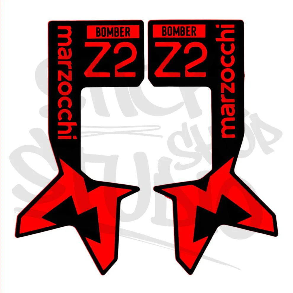 Naklejka na amortyzator Marzocchi bomber Z2