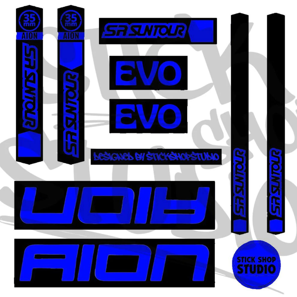 Zestaw naklejek na amortyzator Sr santour Aion