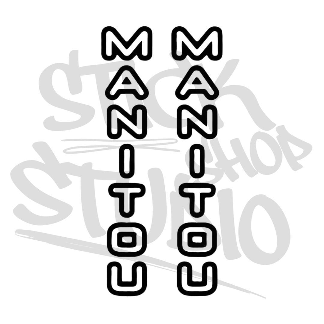 Naklejka na amortyzator manitou circus expert