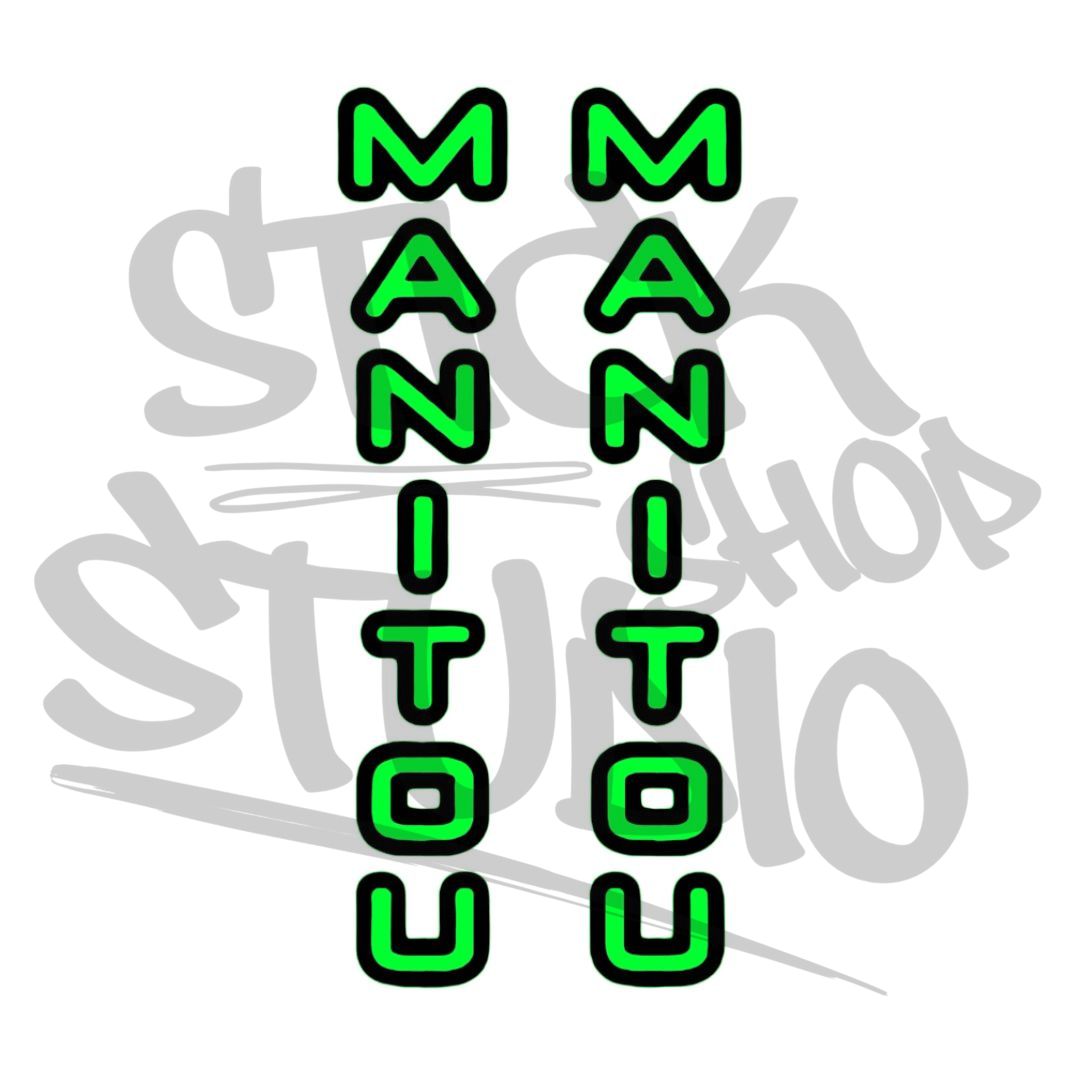 Naklejka na amortyzator manitou circus expert