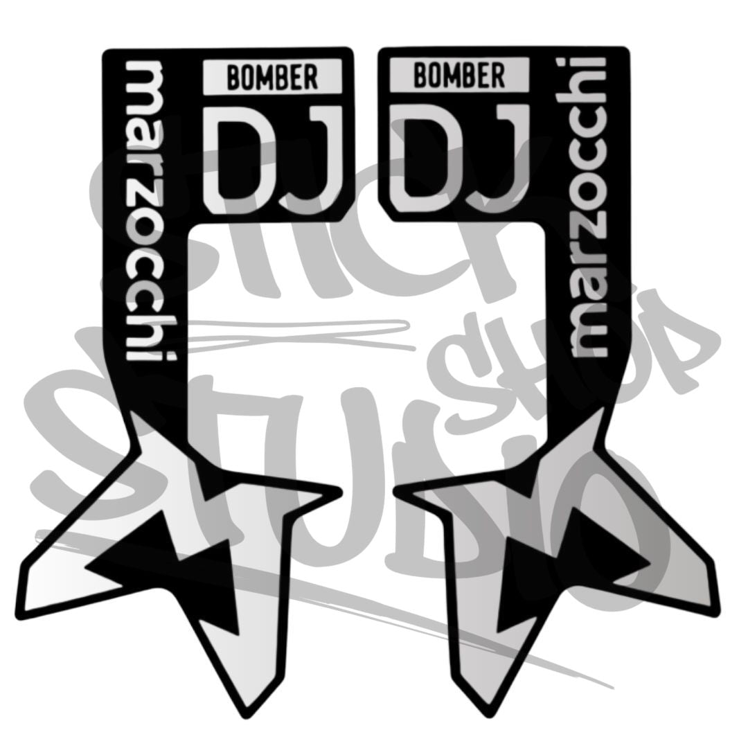 Naklejki na amortyzator Marzocchi Bomber DJ