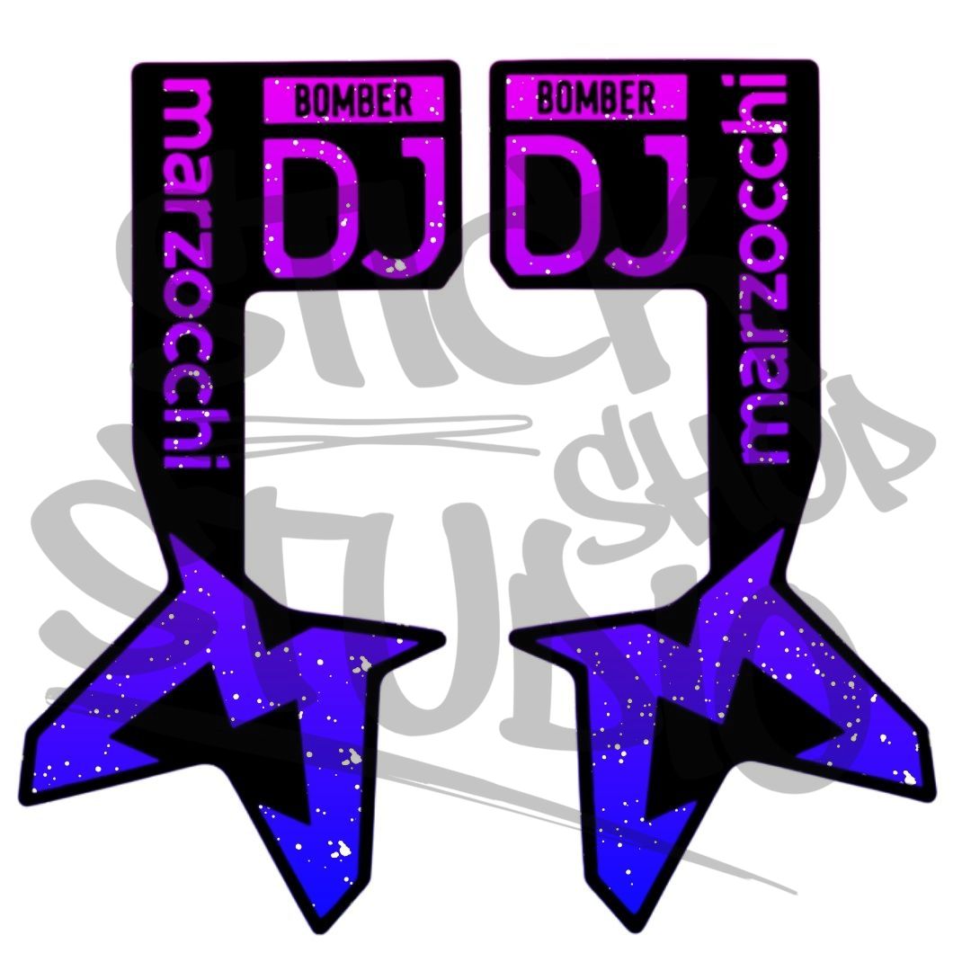 Naklejki na amortyzator Marzocchi Bomber DJ