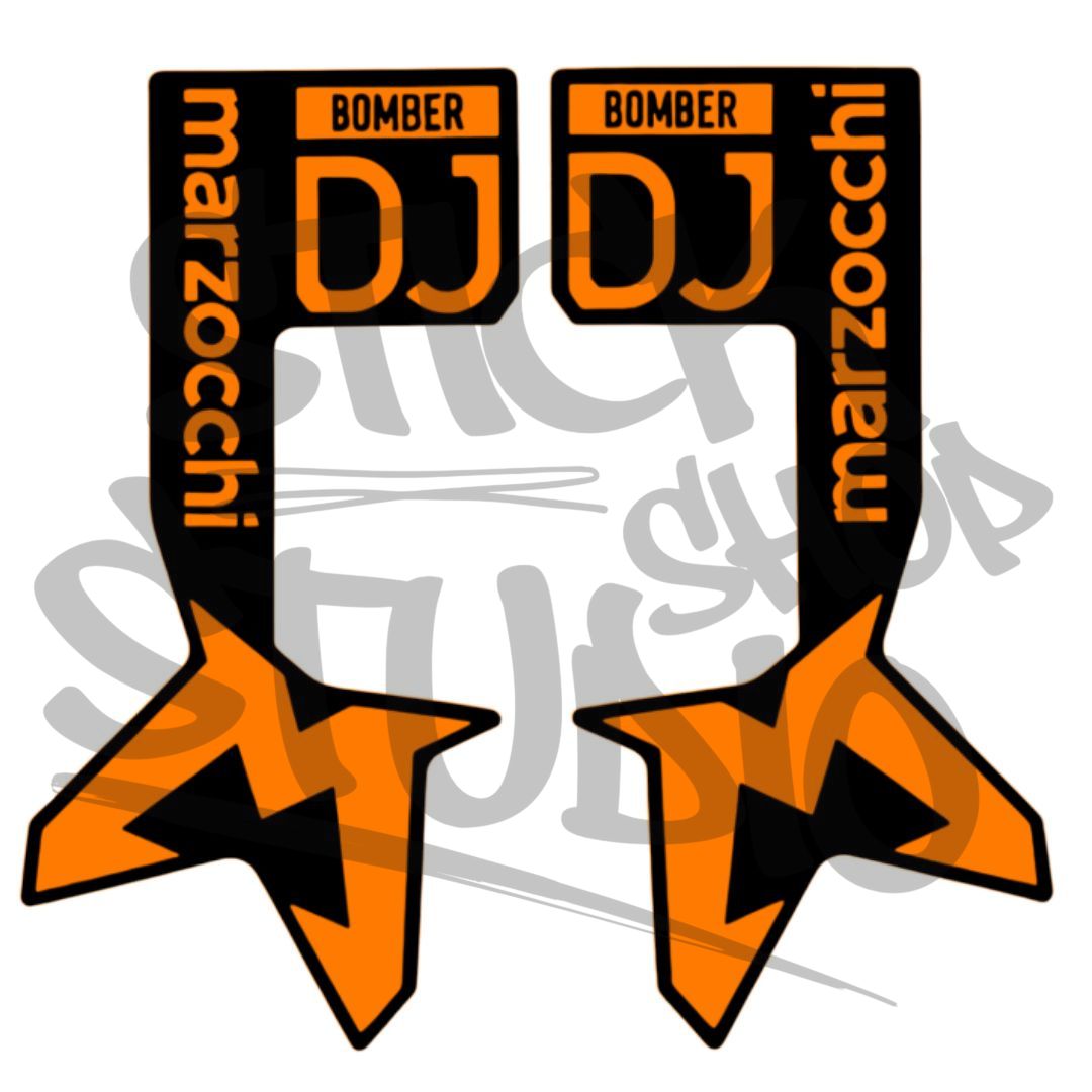 Naklejki na amortyzator Marzocchi Bomber DJ