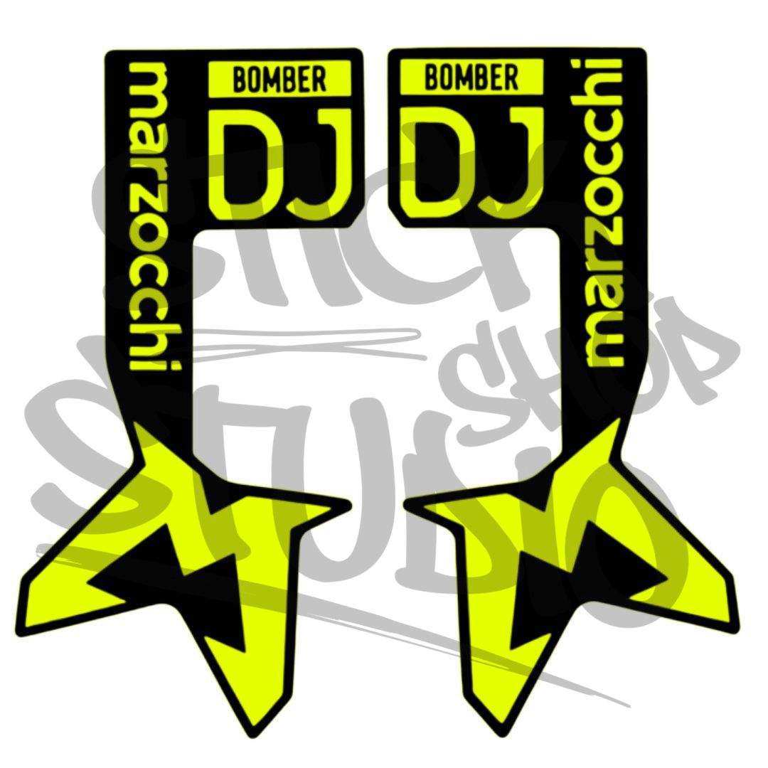 Naklejki na amortyzator Marzocchi Bomber DJ