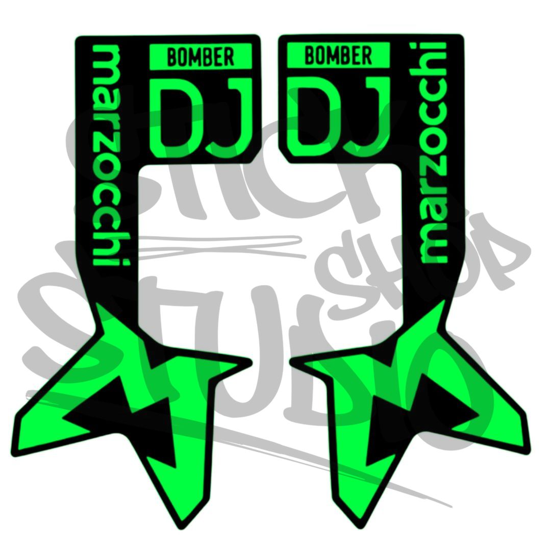 Naklejki na amortyzator Marzocchi Bomber DJ