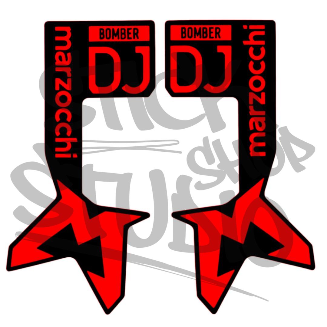 Naklejki na amortyzator Marzocchi Bomber DJ