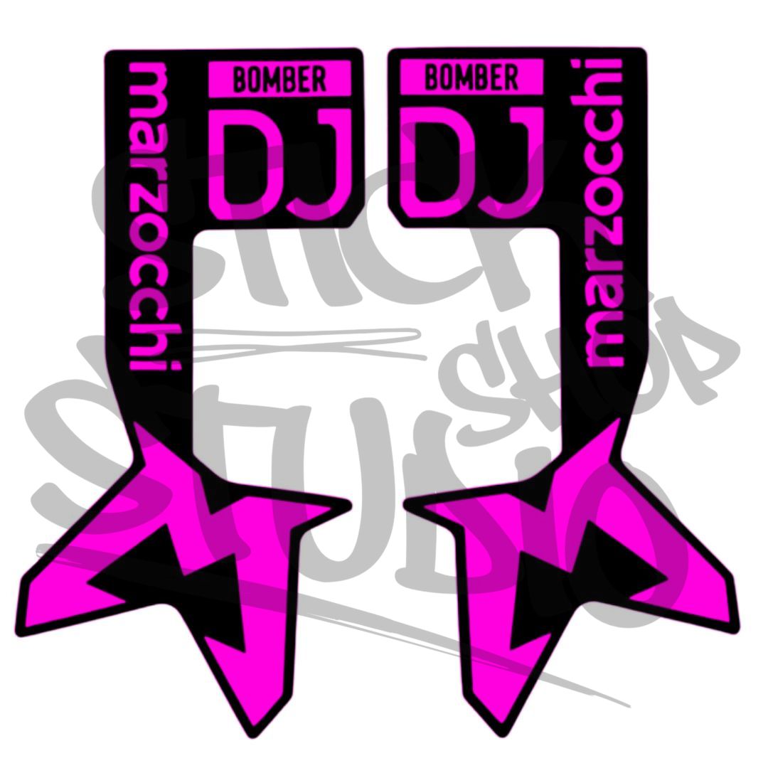 Naklejki na amortyzator Marzocchi Bomber DJ