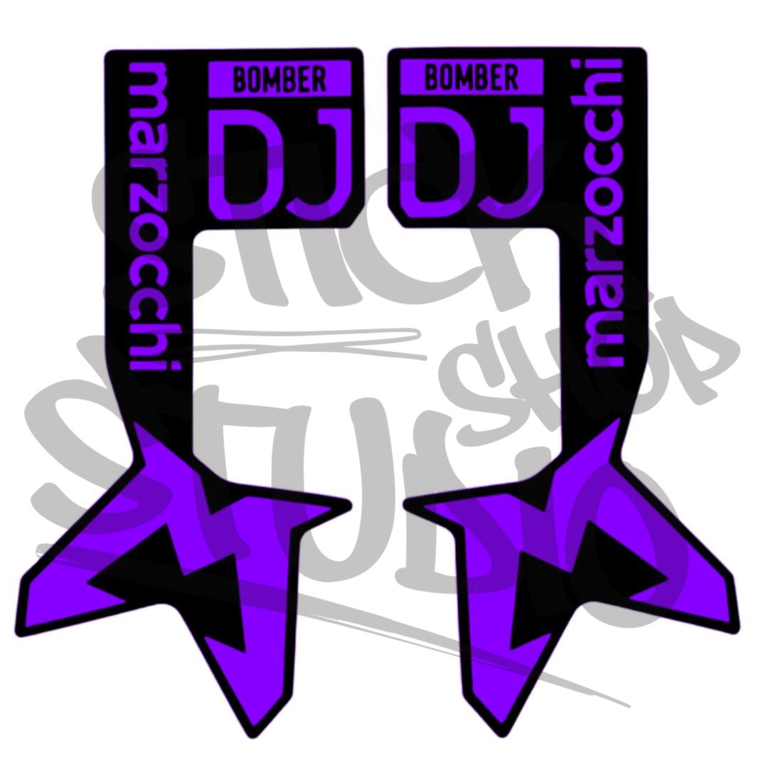 Naklejki na amortyzator Marzocchi Bomber DJ