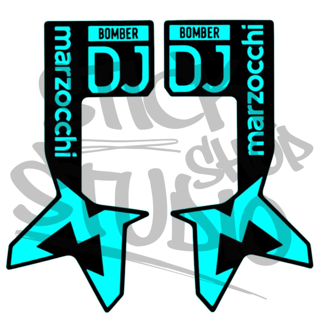 Naklejki na amortyzator Marzocchi Bomber DJ