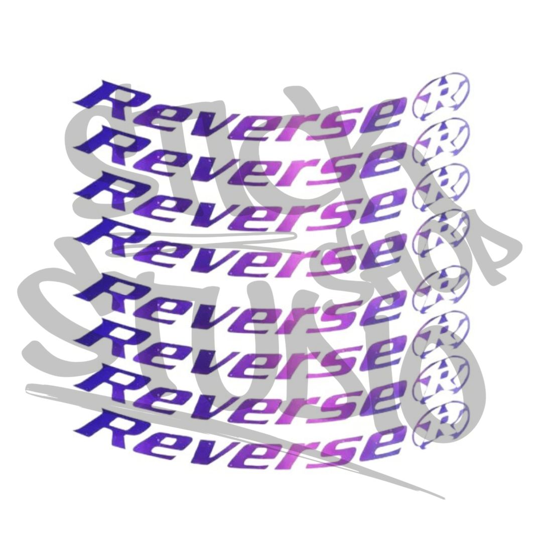 Naklejki na obręcz Reverse black one 26