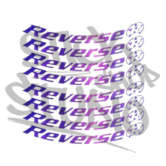 Naklejki na obręcz Reverse black one 26