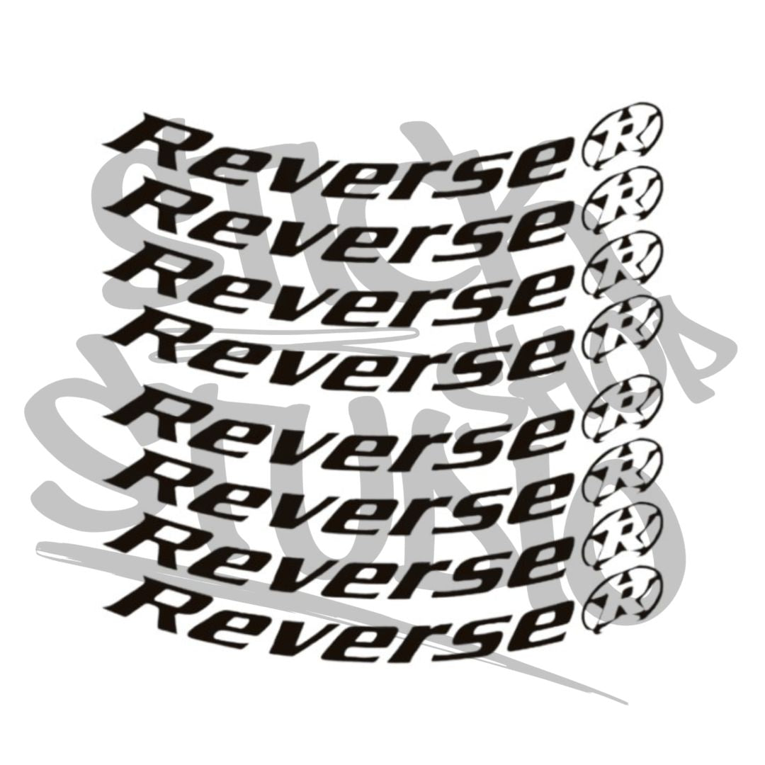 Naklejki na obręcz Reverse black one 26