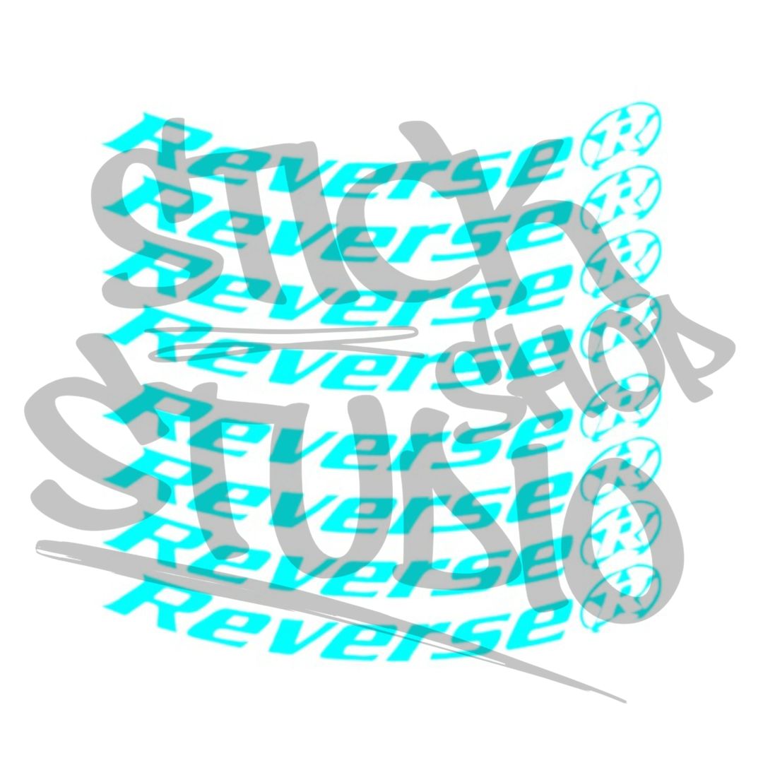 Naklejki na obręcz Reverse black one 26