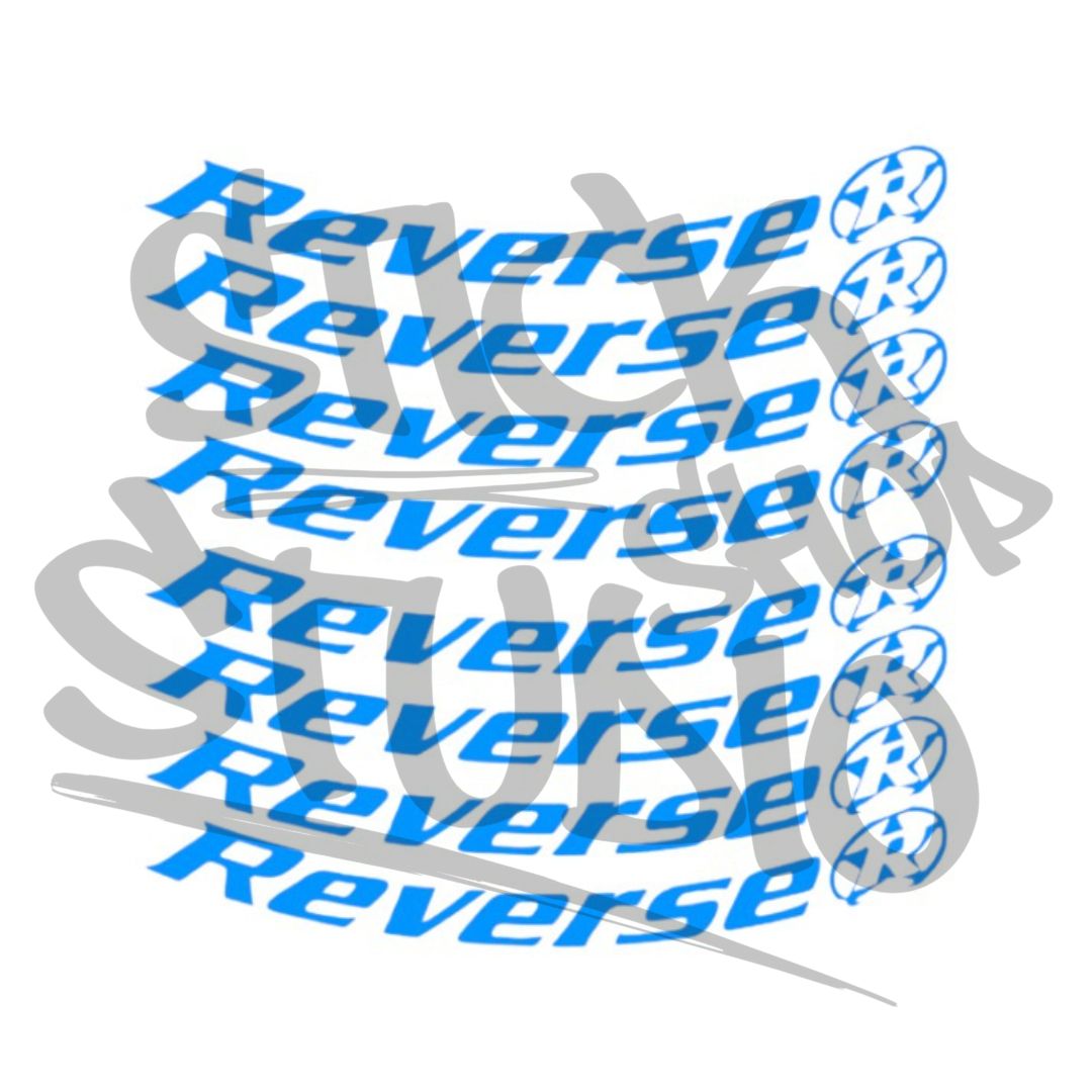 Naklejki na obręcz Reverse black one 26