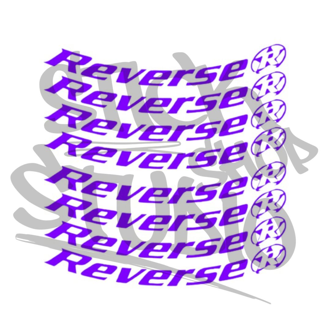 Naklejki na obręcz Reverse black one 26
