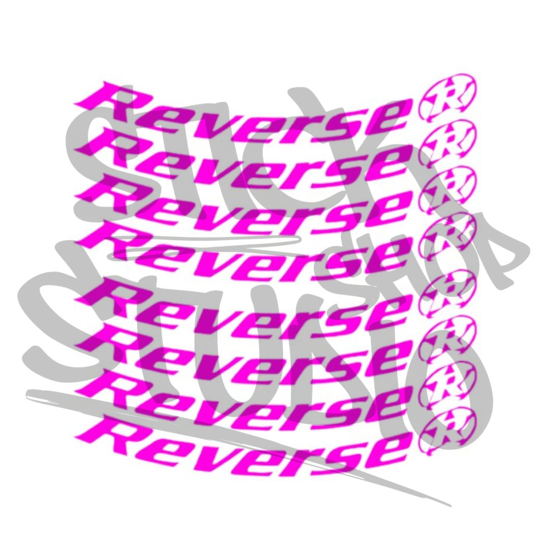 Naklejki na obręcz Reverse black one 26