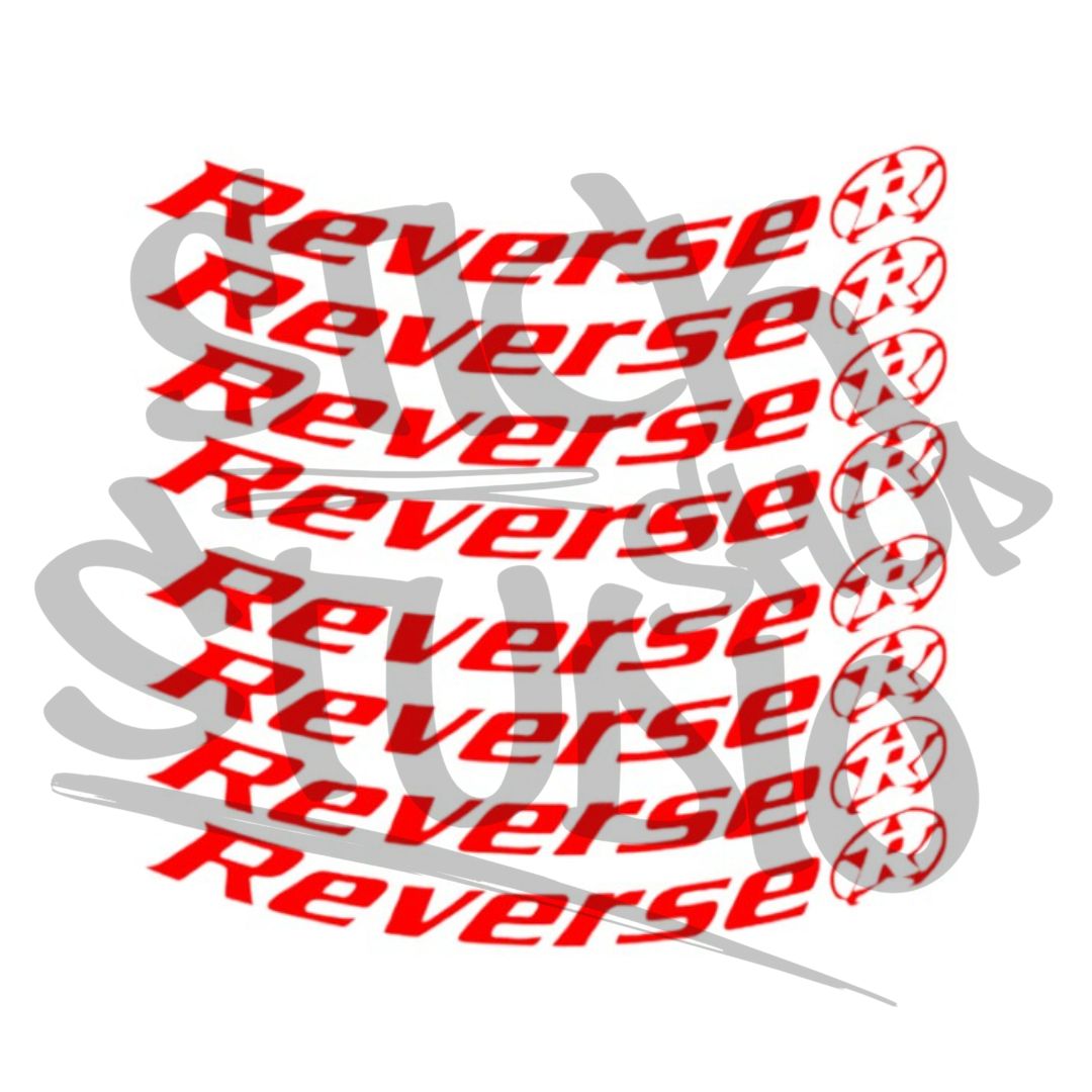 Naklejki na obręcz Reverse black one 26