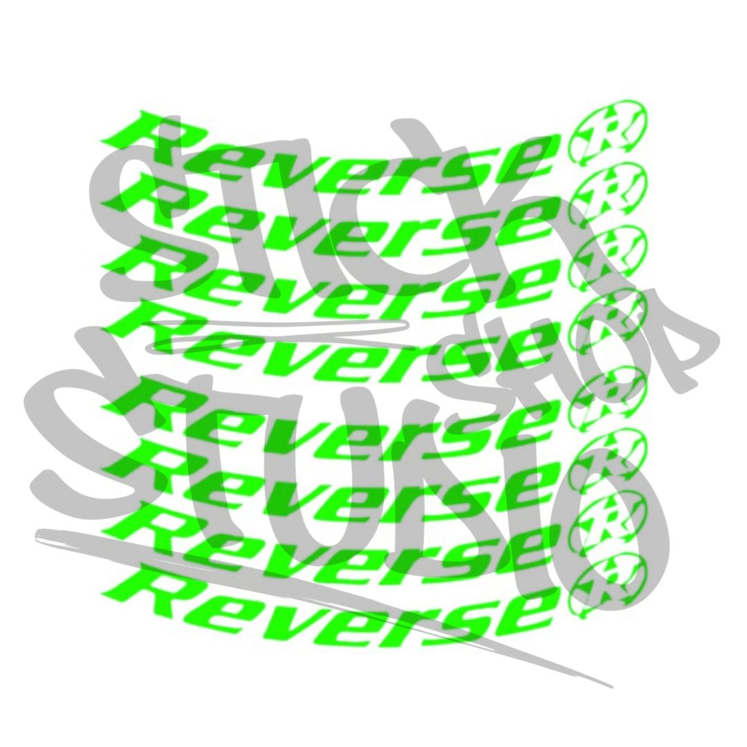 Naklejki na obręcz Reverse black one 26