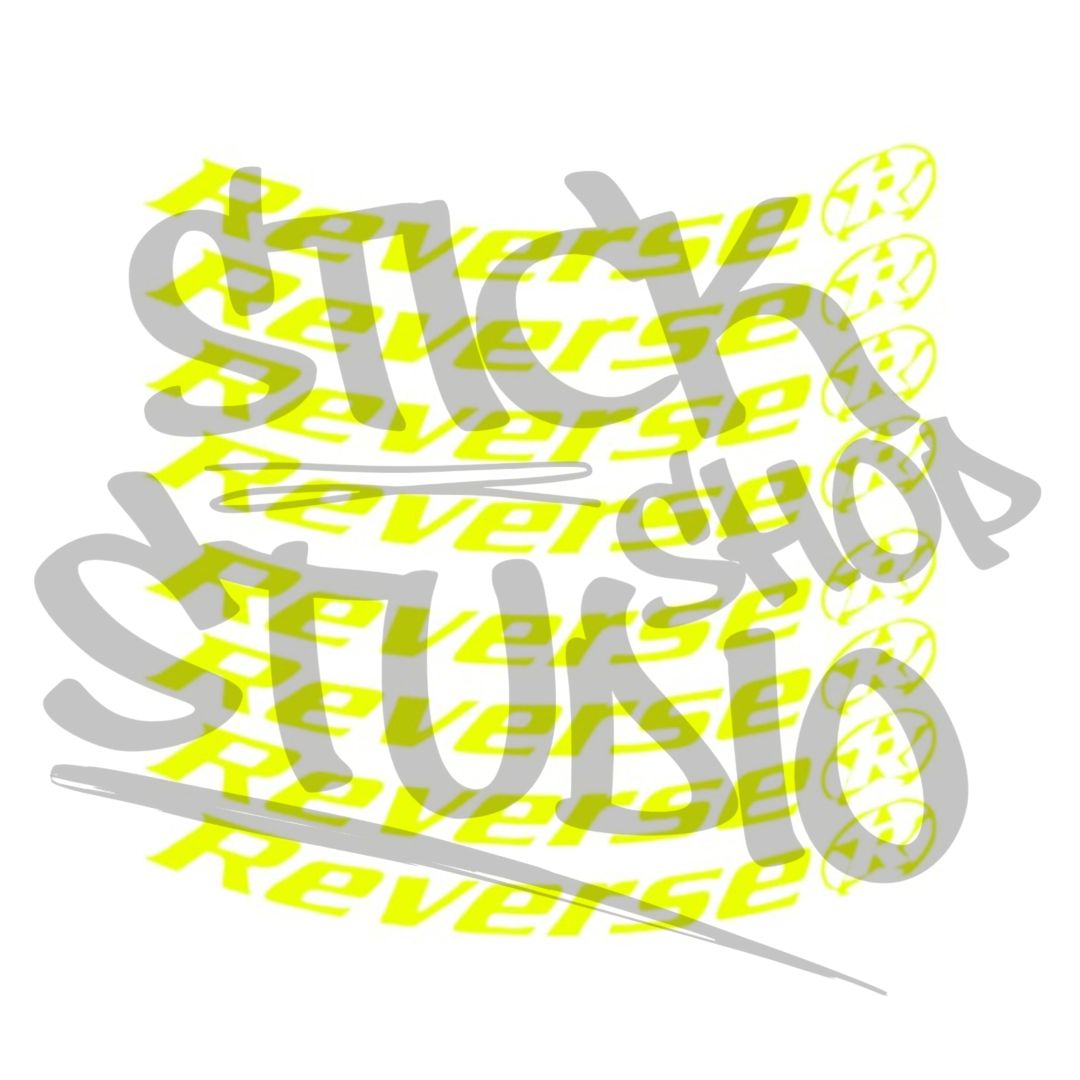 Naklejki na obręcz Reverse black one 26