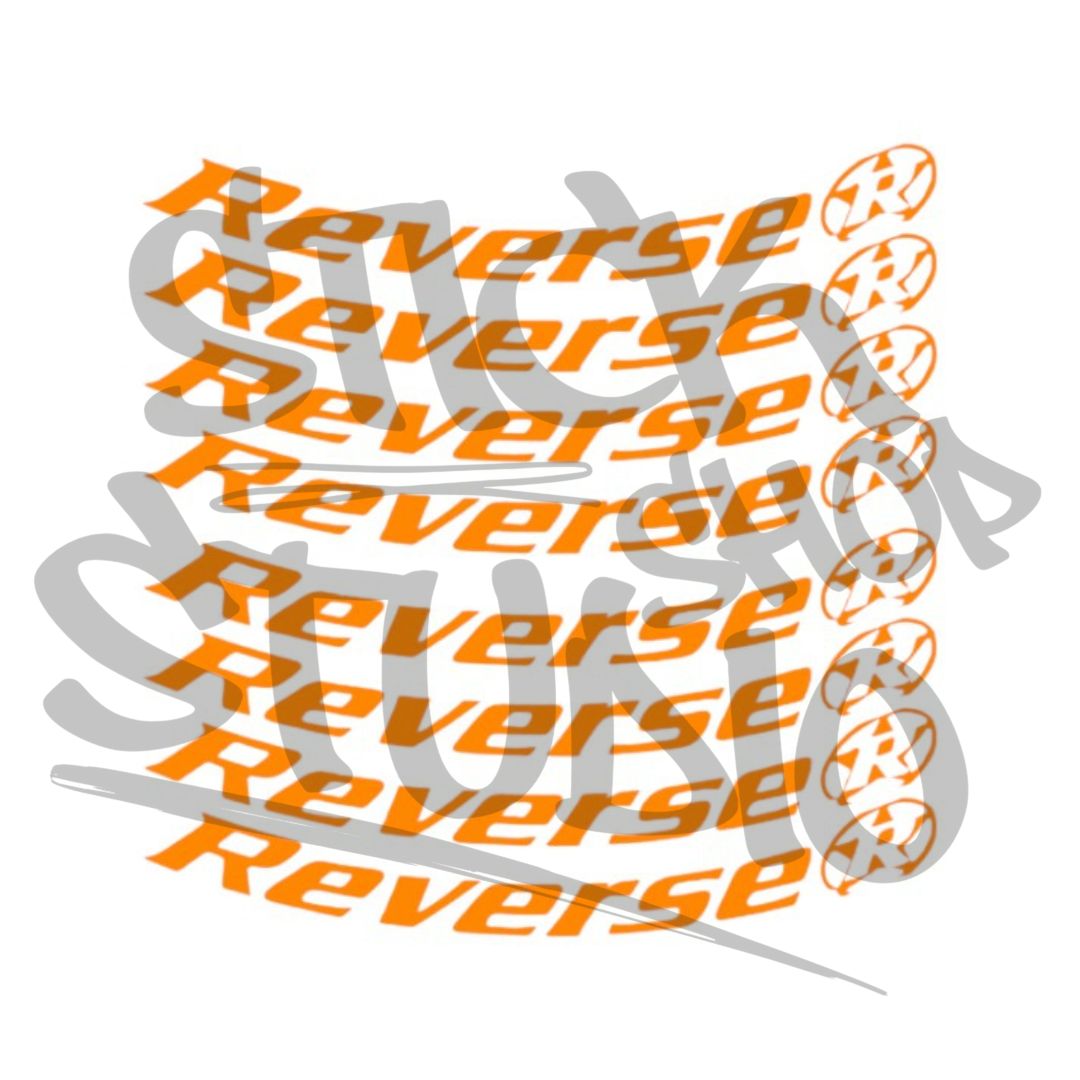 Naklejki na obręcz Reverse black one 26
