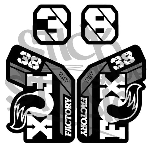 Naklejki na amortyzator Fox 38