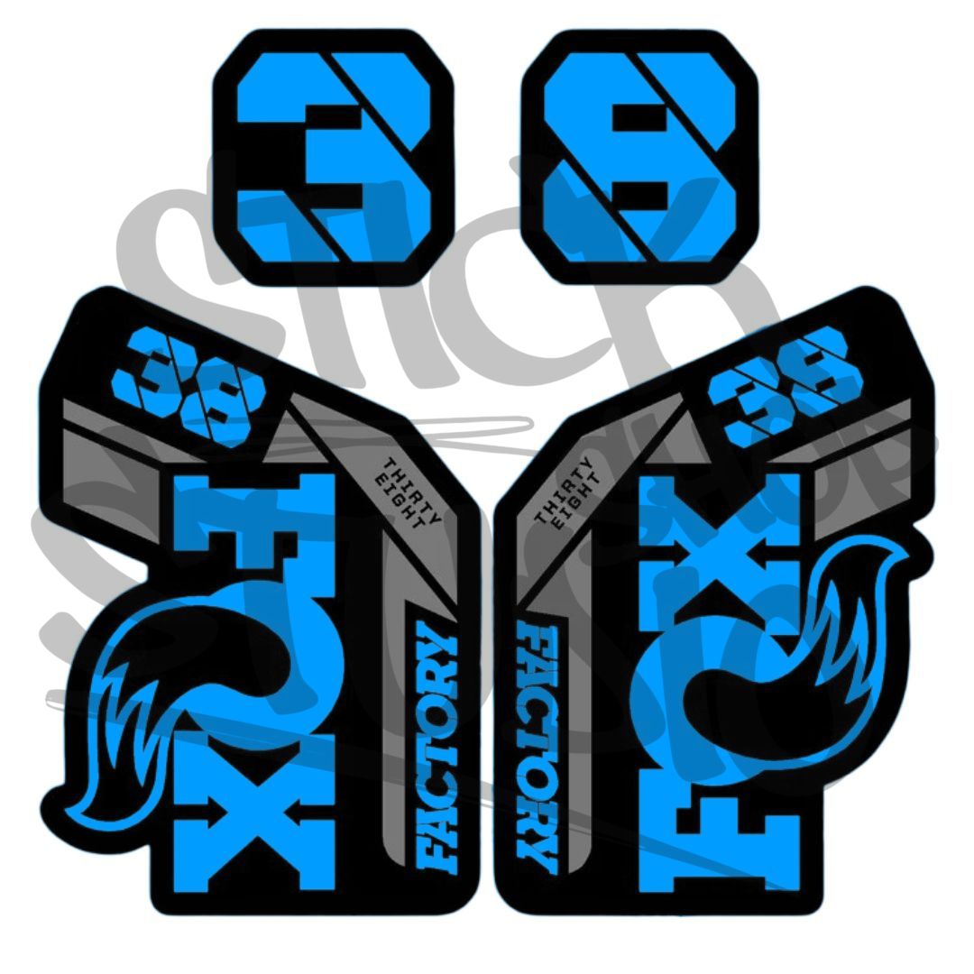 Naklejki na amortyzator Fox 38