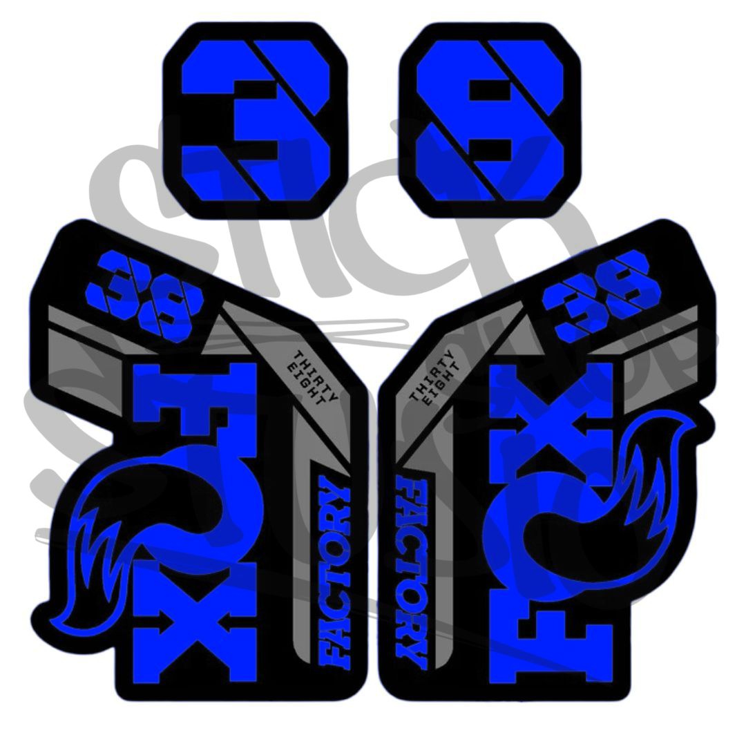 Naklejki na amortyzator Fox 38