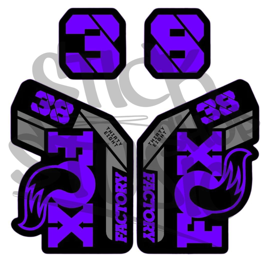 Naklejki na amortyzator Fox 38