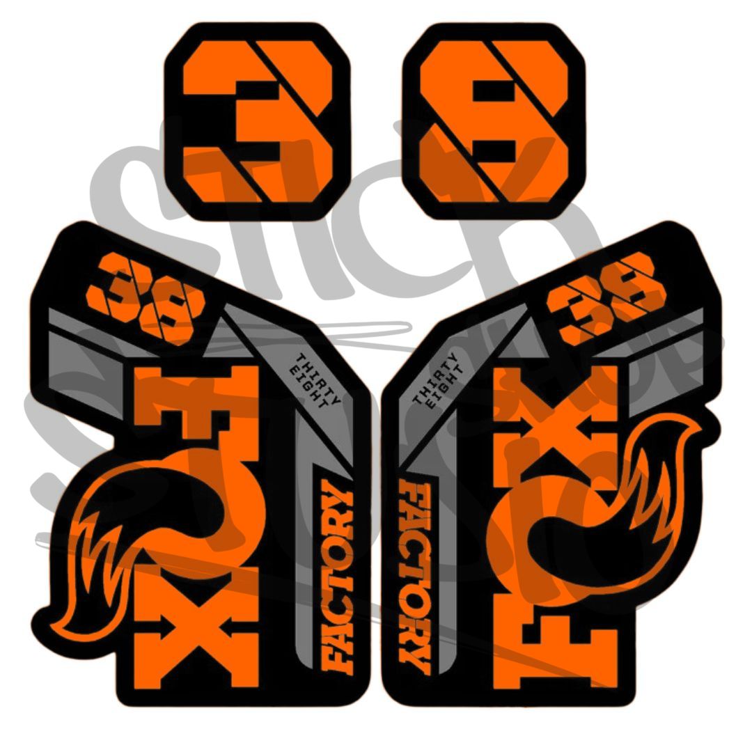 Naklejki na amortyzator Fox 38