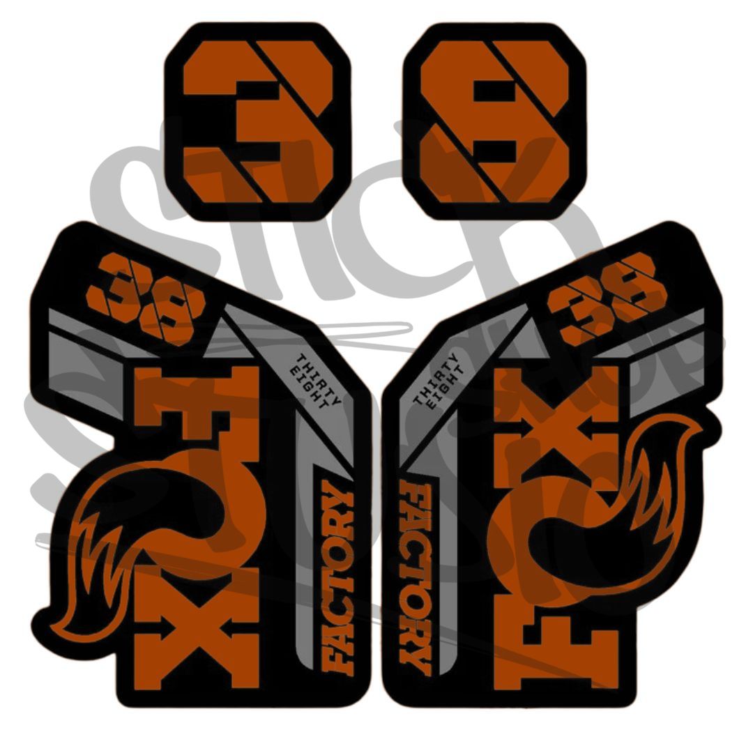 Naklejki na amortyzator Fox 38