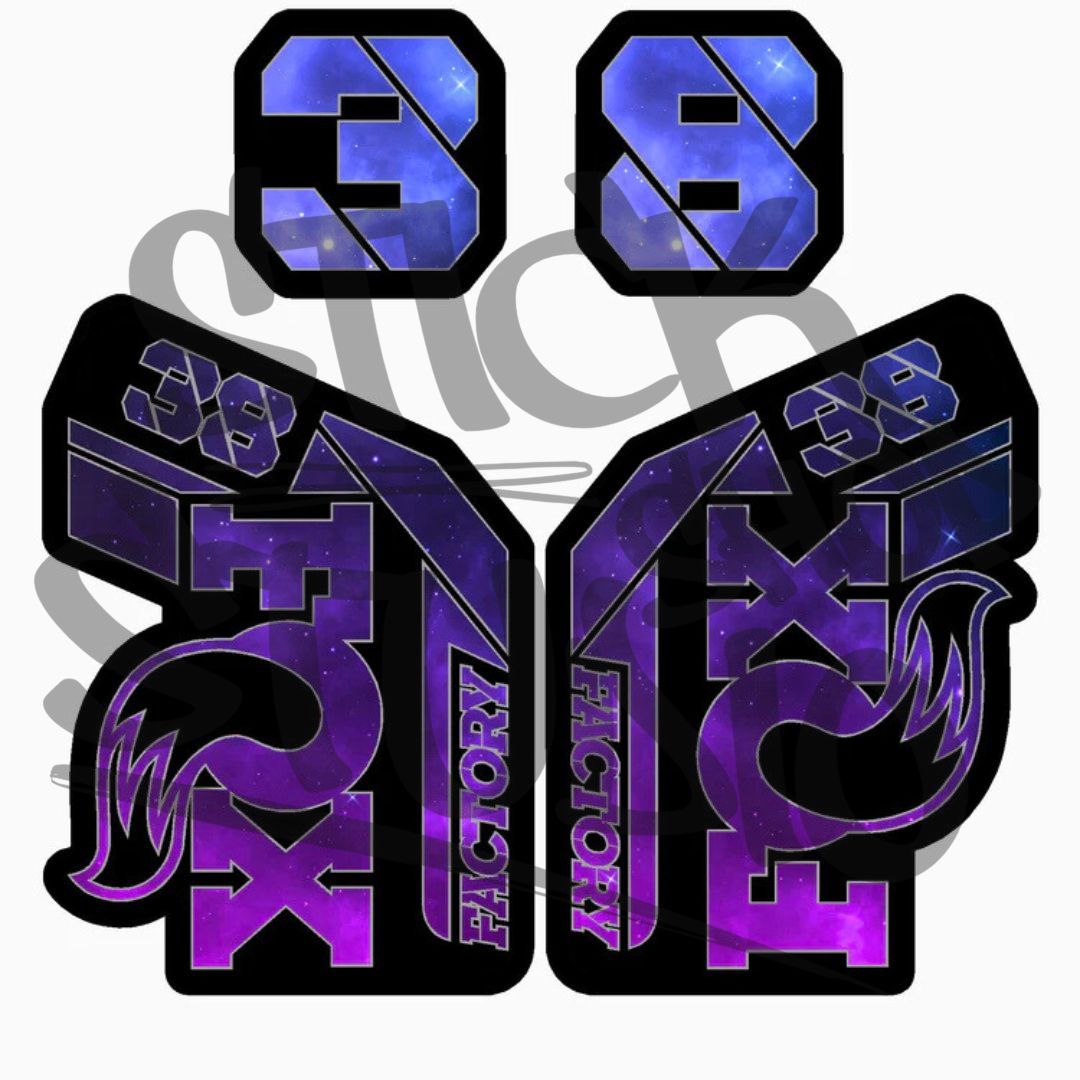 Naklejki na amortyzator Fox 38