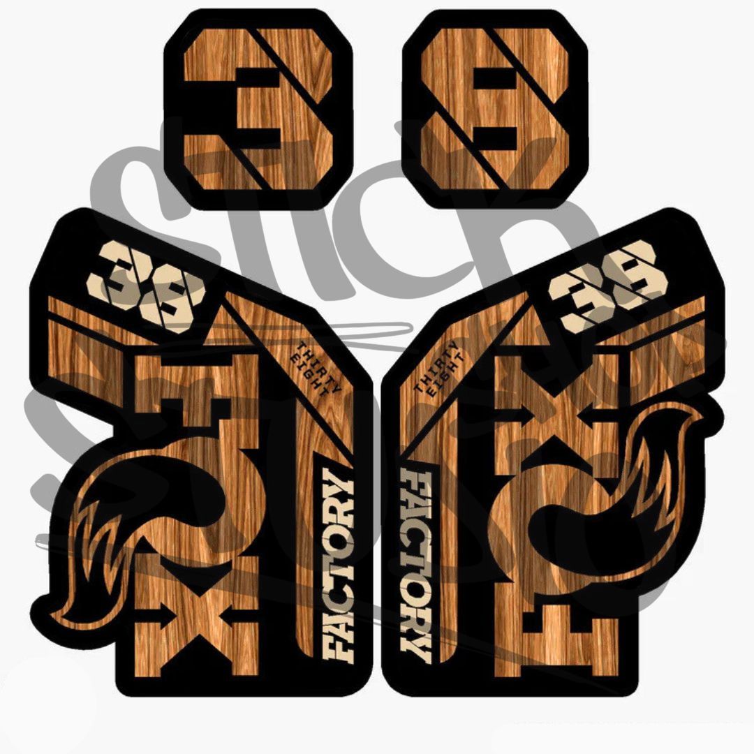 Naklejki na amortyzator Fox 38