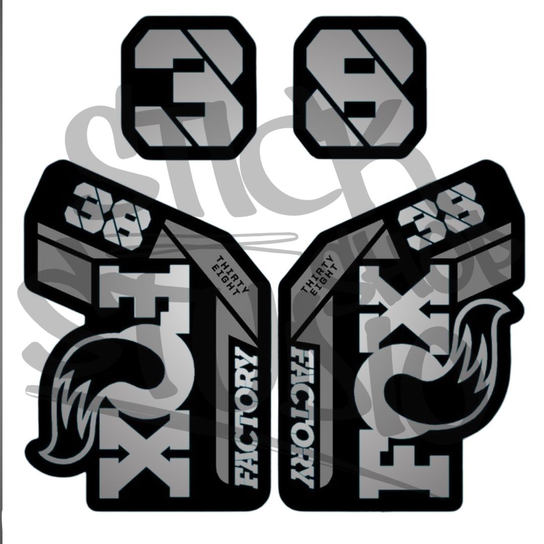 Naklejki na amortyzator Fox 38