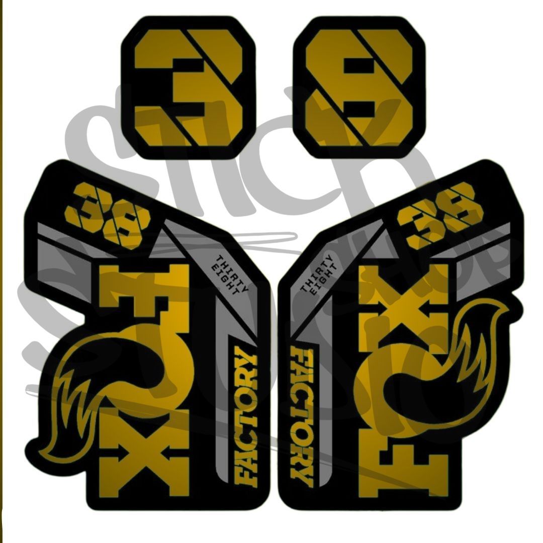 Naklejki na amortyzator Fox 38