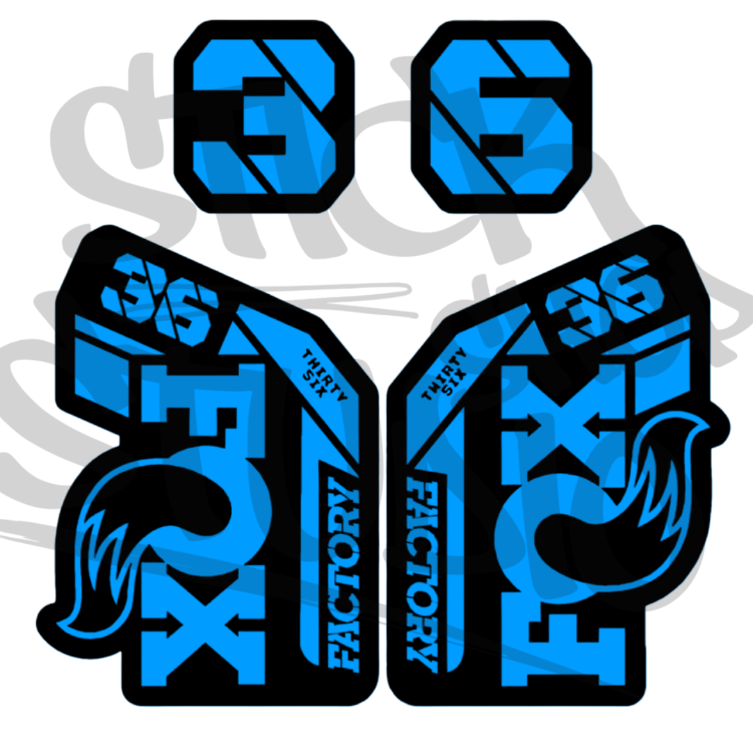 Naklejka na amortyzator Fox 36 grip 2