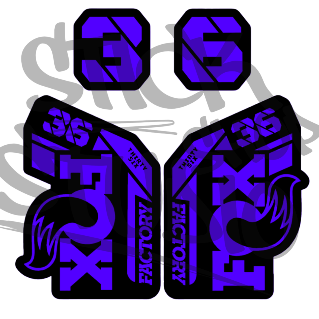 Naklejka na amortyzator Fox 36 grip 2