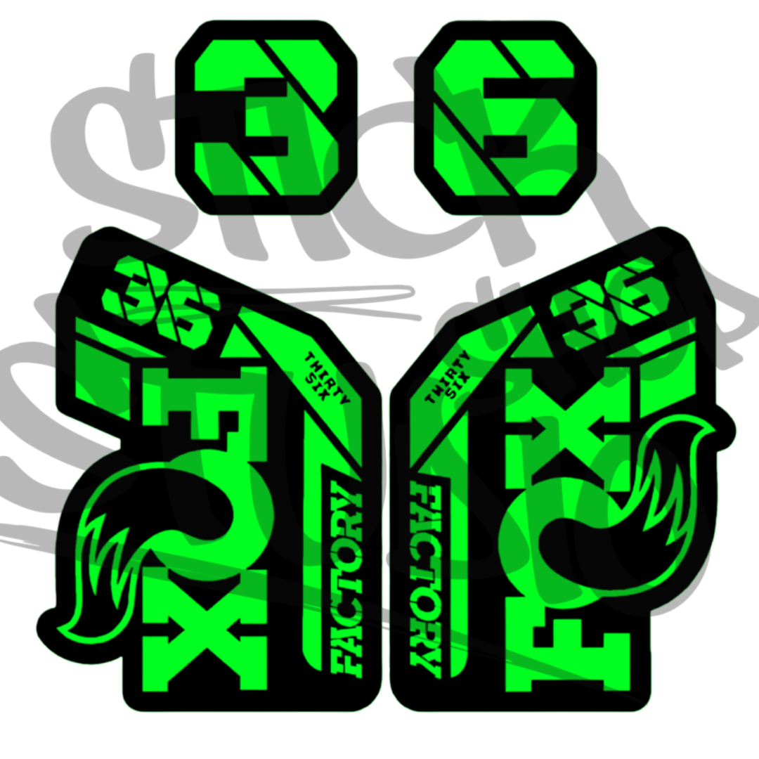 Naklejka na amortyzator Fox 36 grip 2