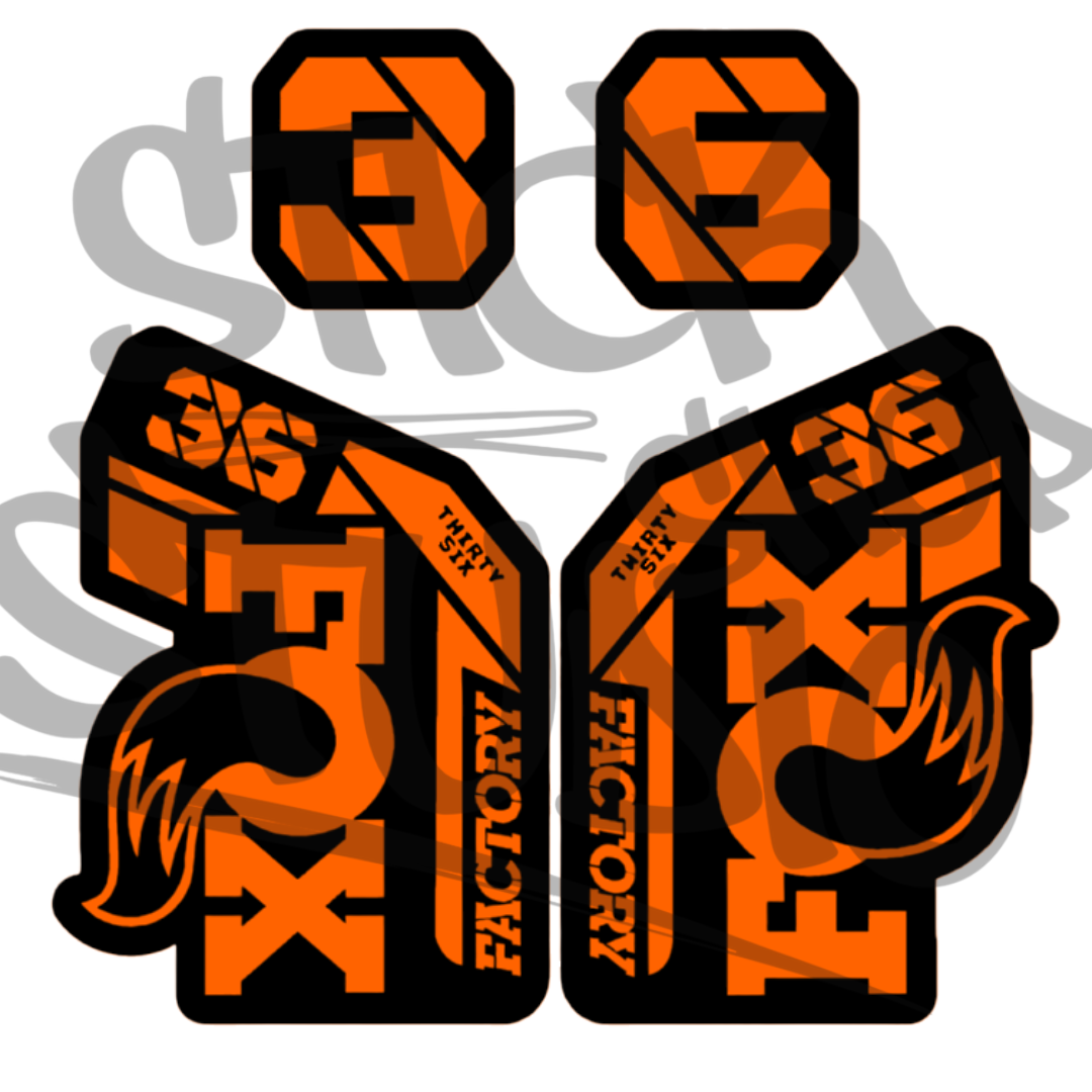 Naklejka na amortyzator Fox 36 grip 2