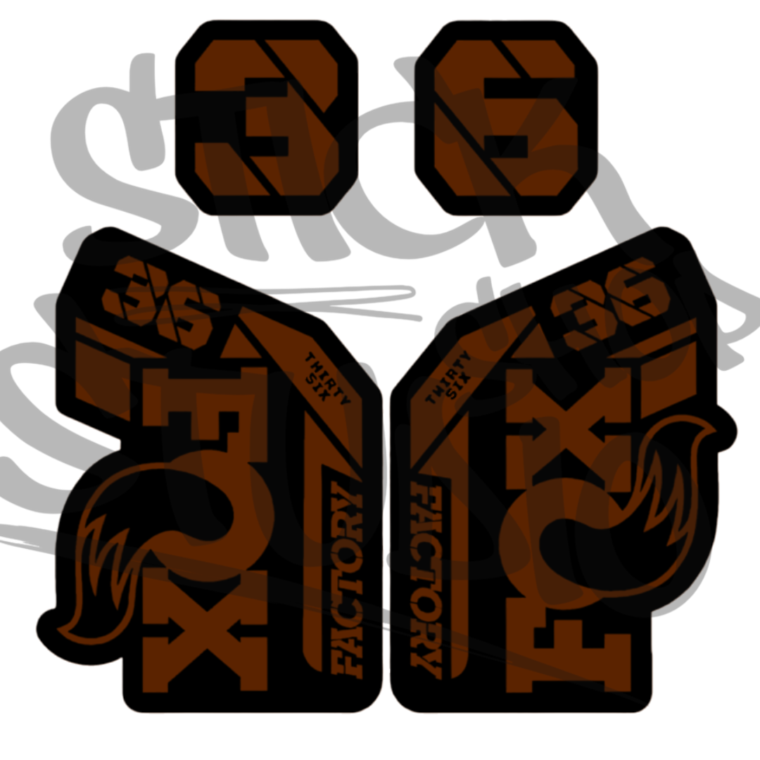 Naklejka na amortyzator Fox 36 grip 2