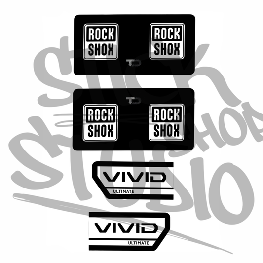 Naklejki na damper Rock Shox Vivid Ultimate