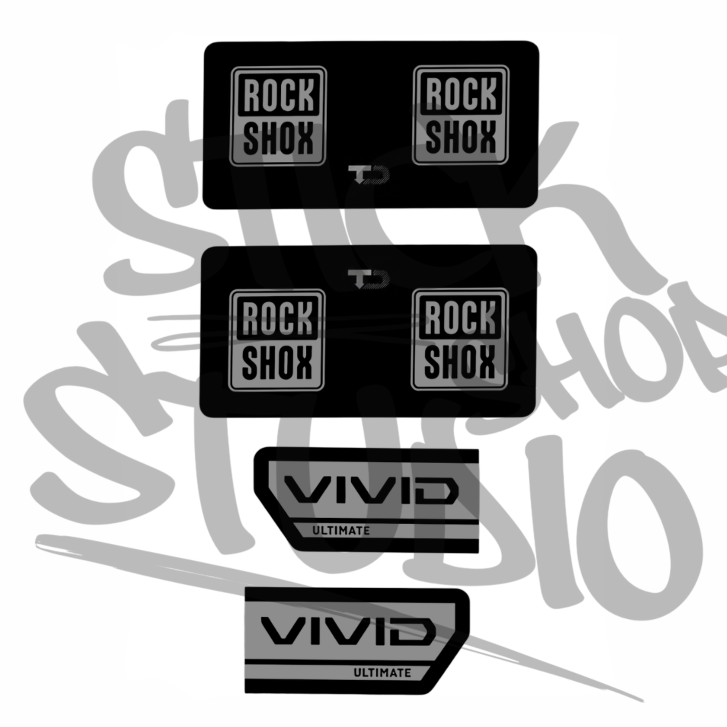 Naklejki na damper Rock Shox Vivid Ultimate