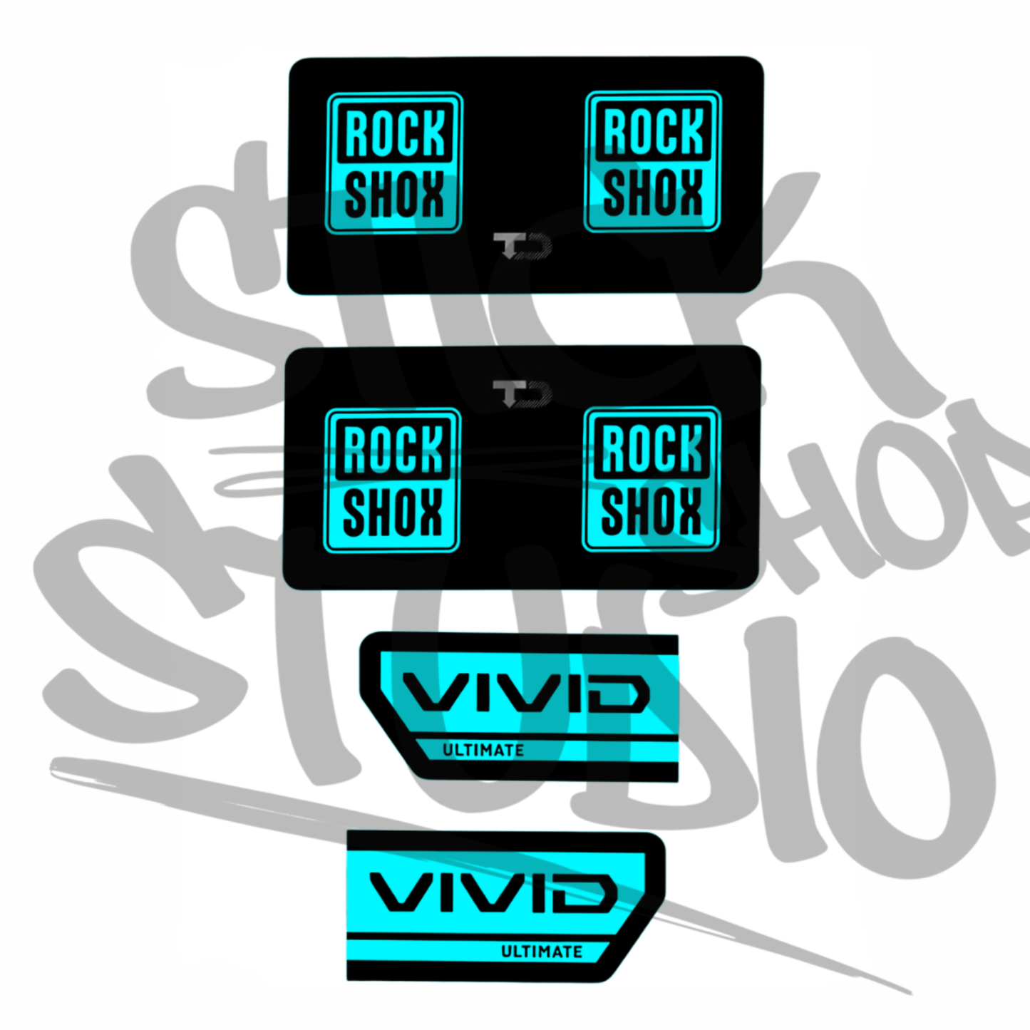 Naklejki na damper Rock Shox Vivid Ultimate