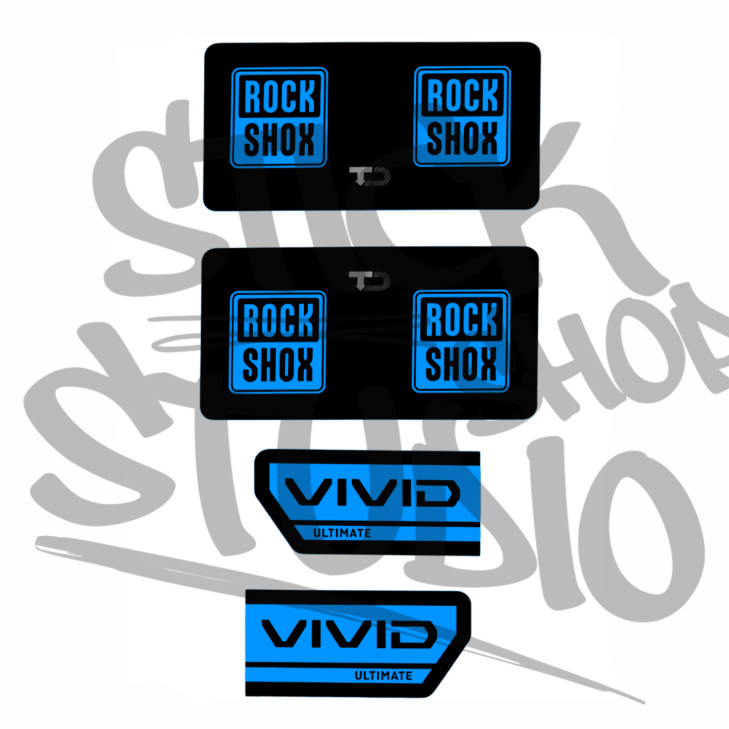 Naklejki na damper Rock Shox Vivid Ultimate