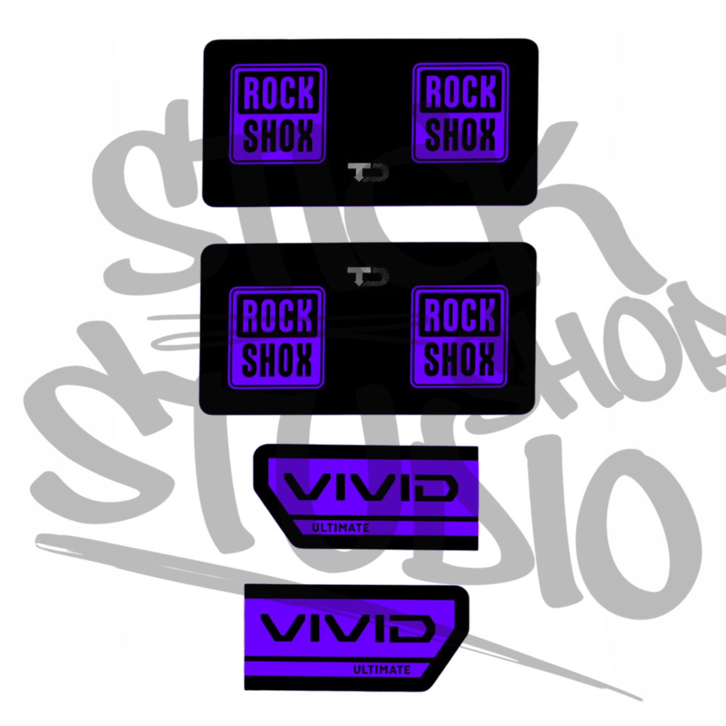 Naklejki na damper Rock Shox Vivid Ultimate