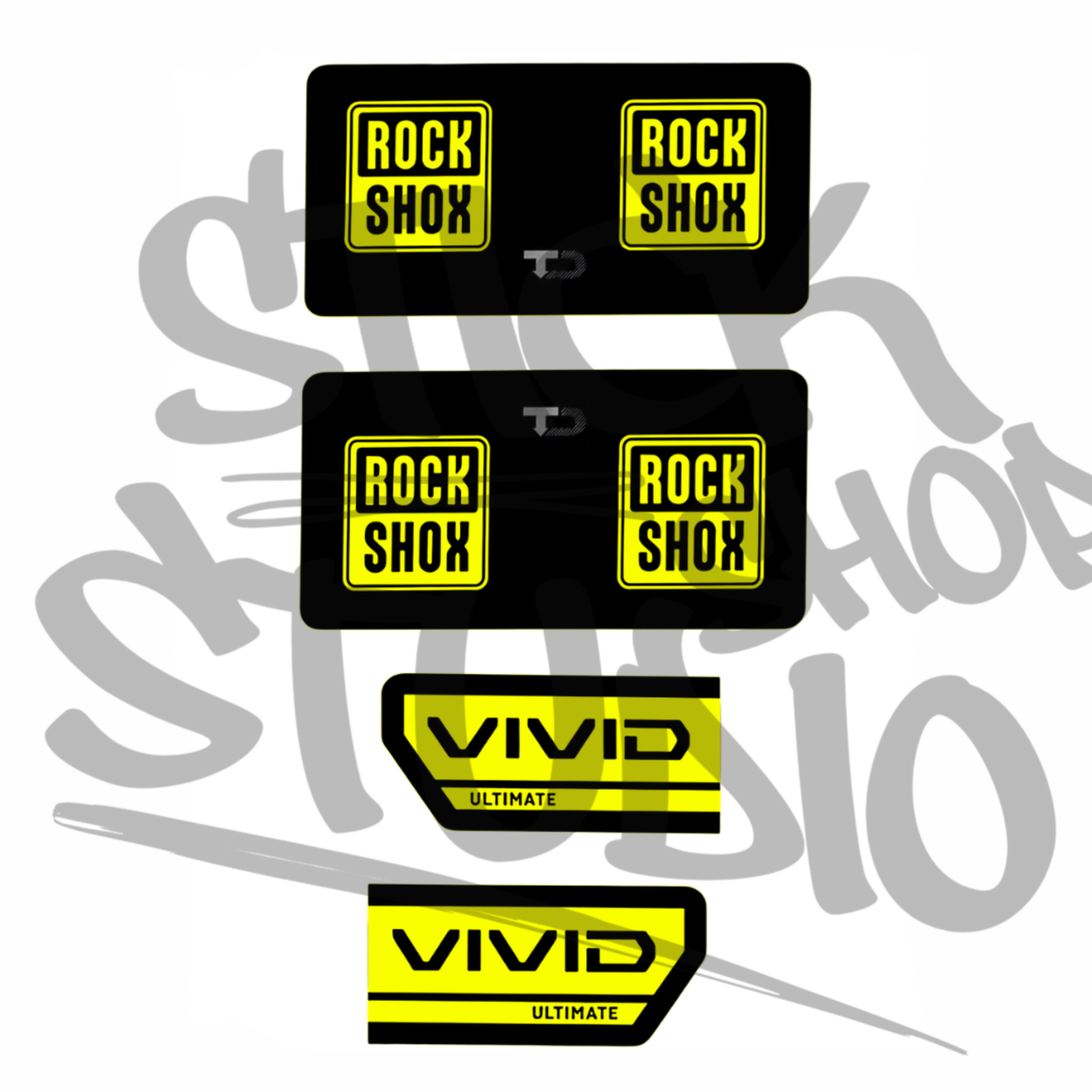 Naklejki na damper Rock Shox Vivid Ultimate