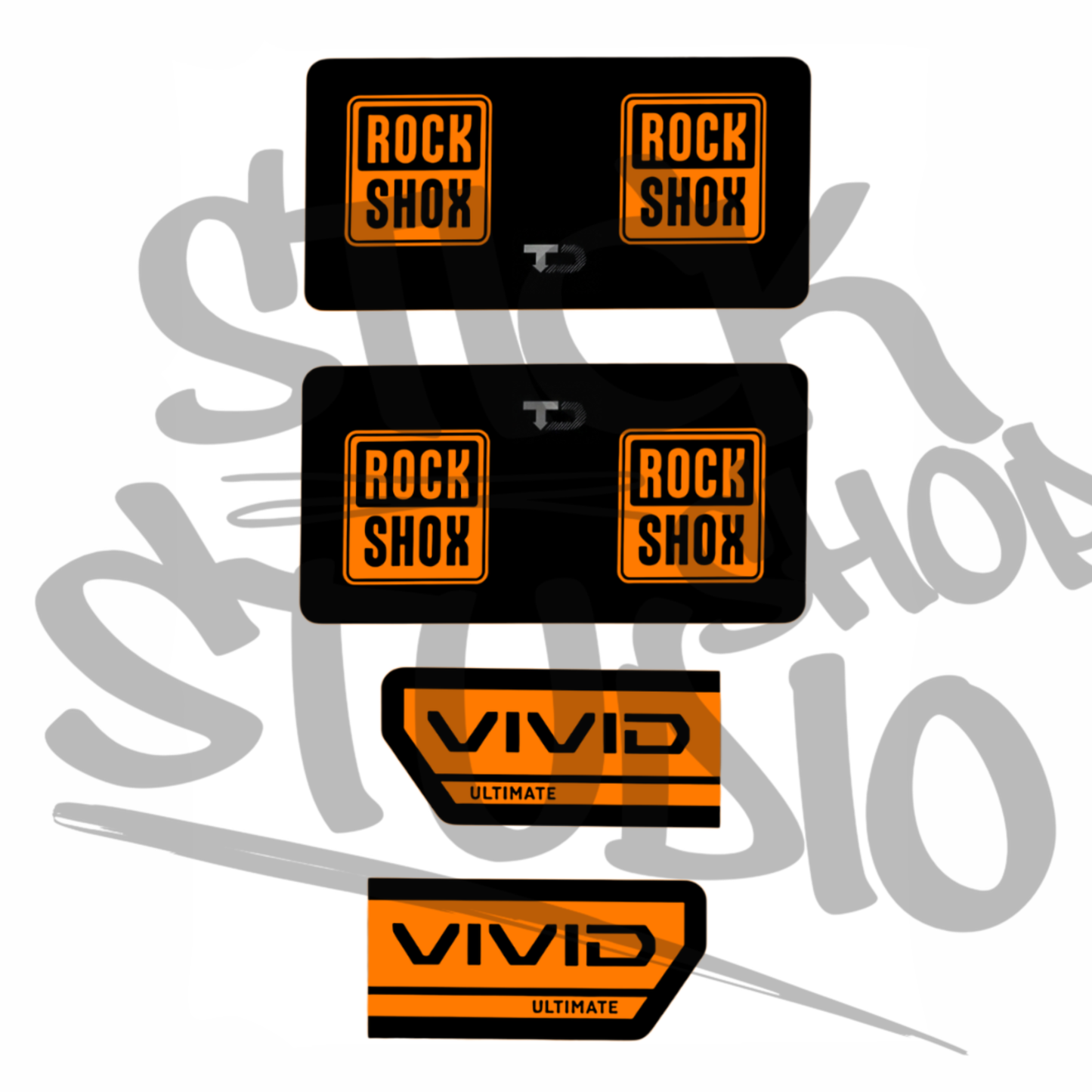 Naklejki na damper Rock Shox Vivid Ultimate