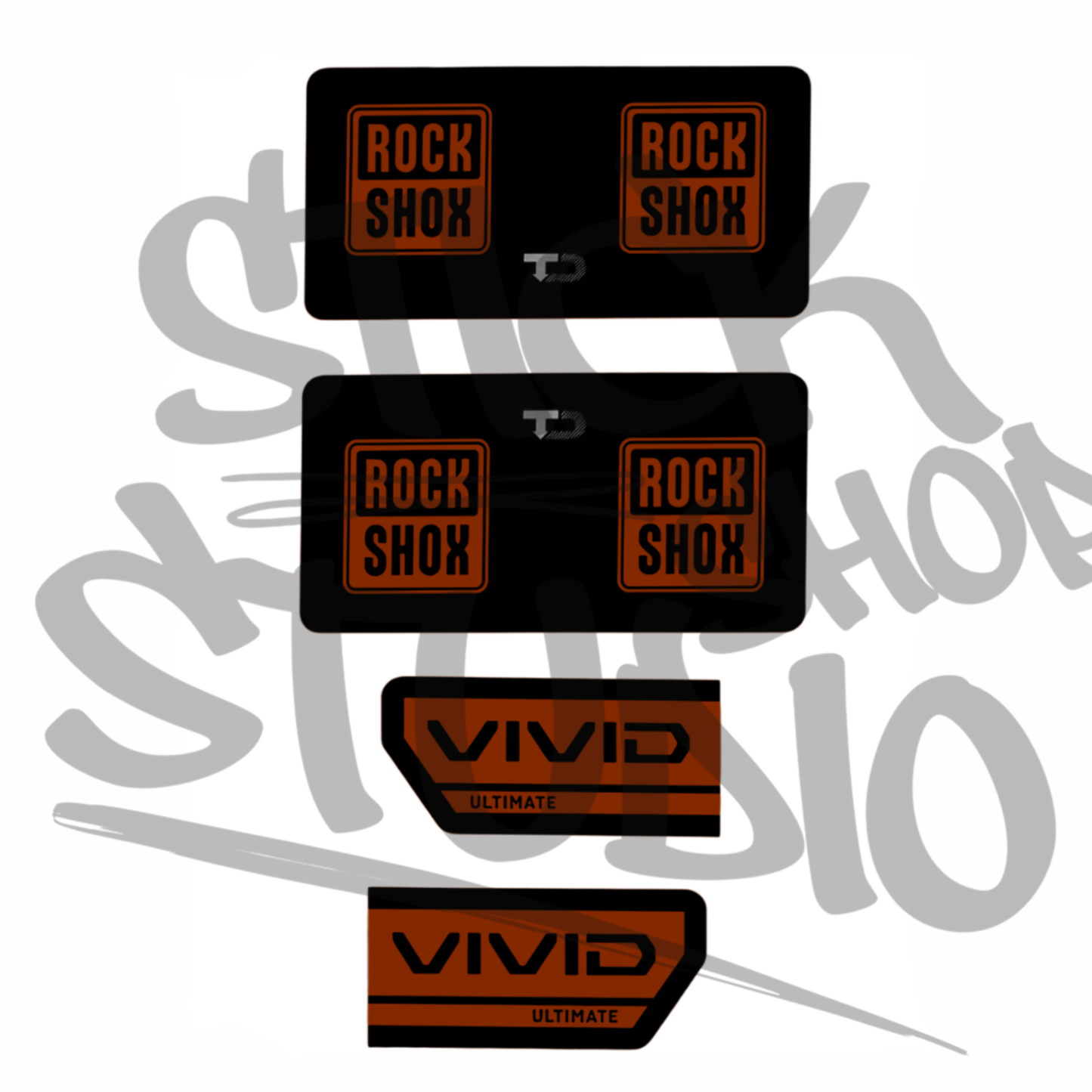 Naklejki na damper Rock Shox Vivid Ultimate