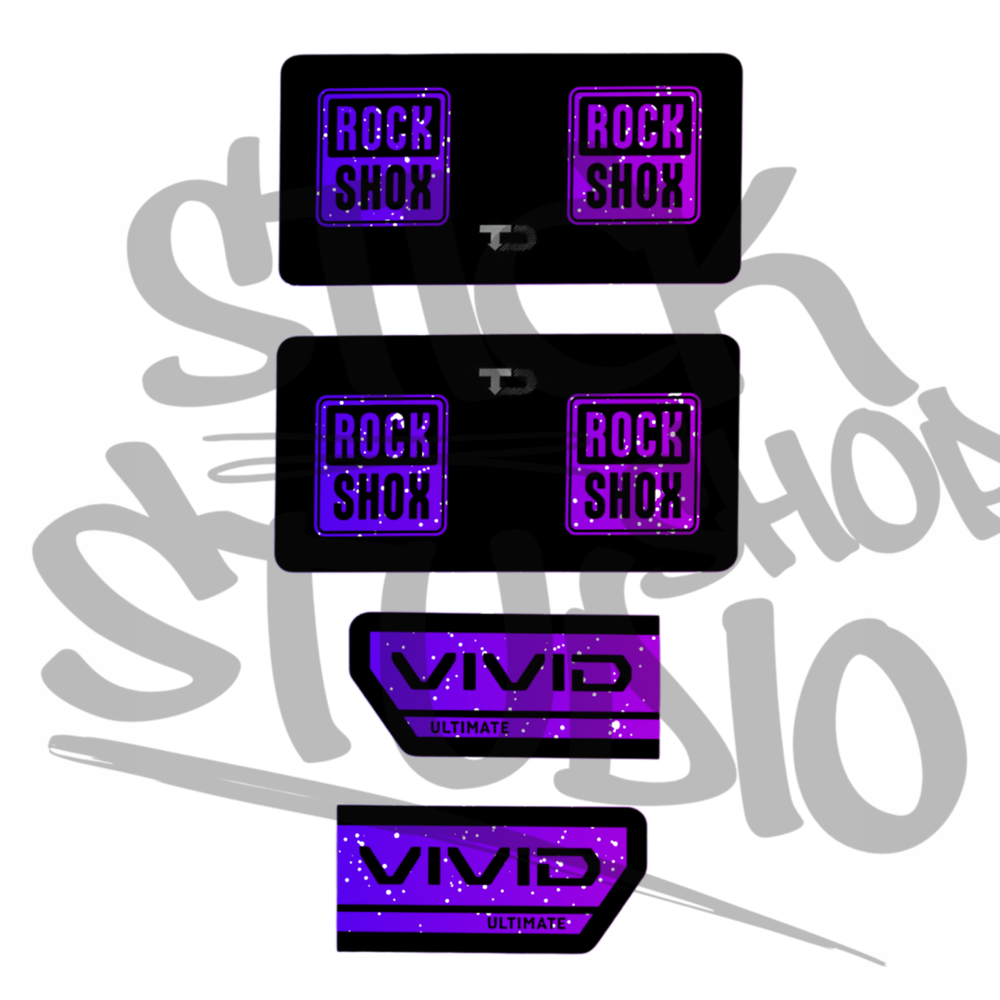 Naklejki na damper Rock Shox Vivid Ultimate