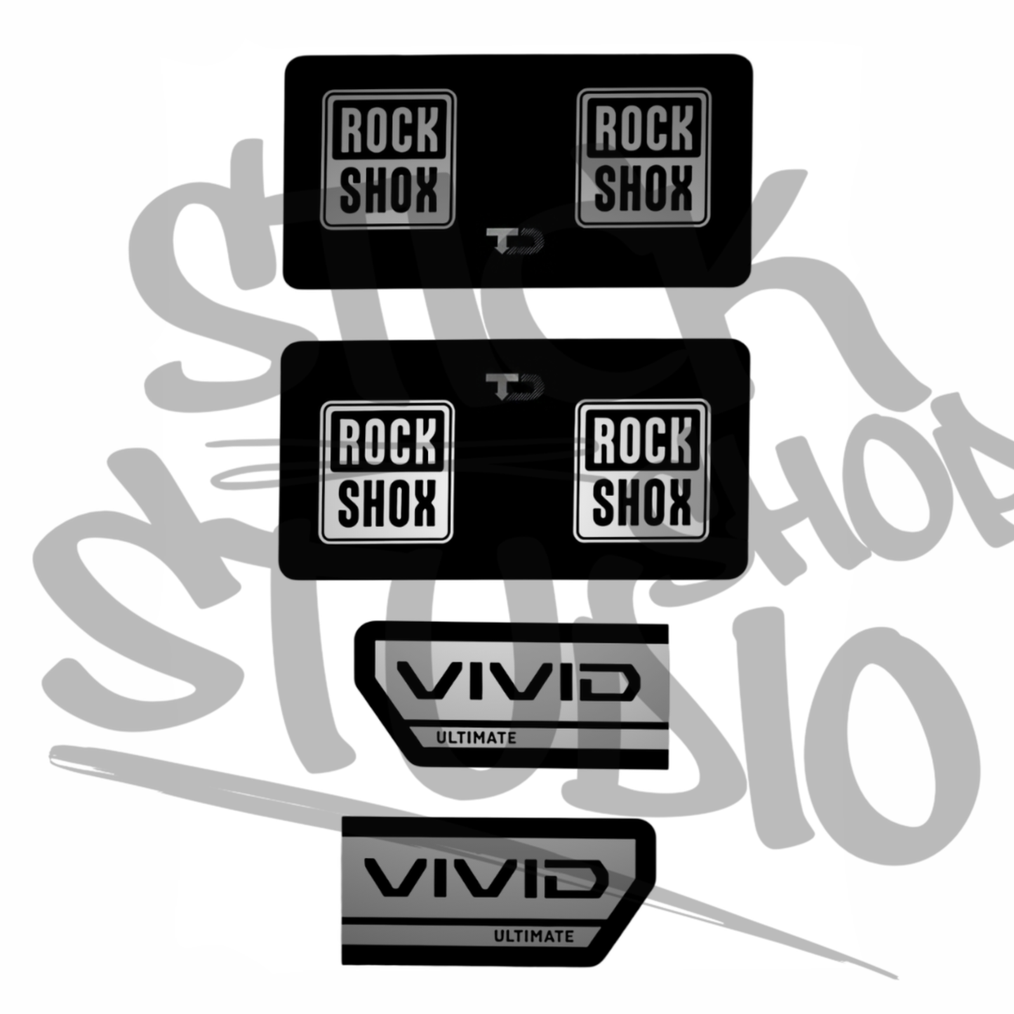 Naklejki na damper Rock Shox Vivid Ultimate